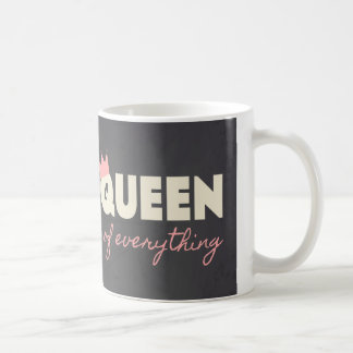 Taza De Café Reina de la pizarra todo diseño del texto