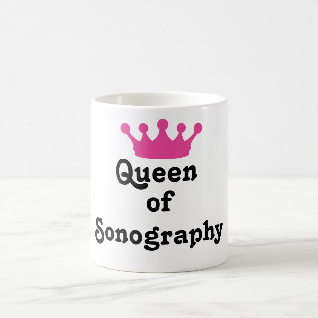Taza De Café Reina de la sonografía (Centro)