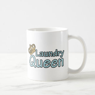 Taza De Café Reina de lavandería con corona