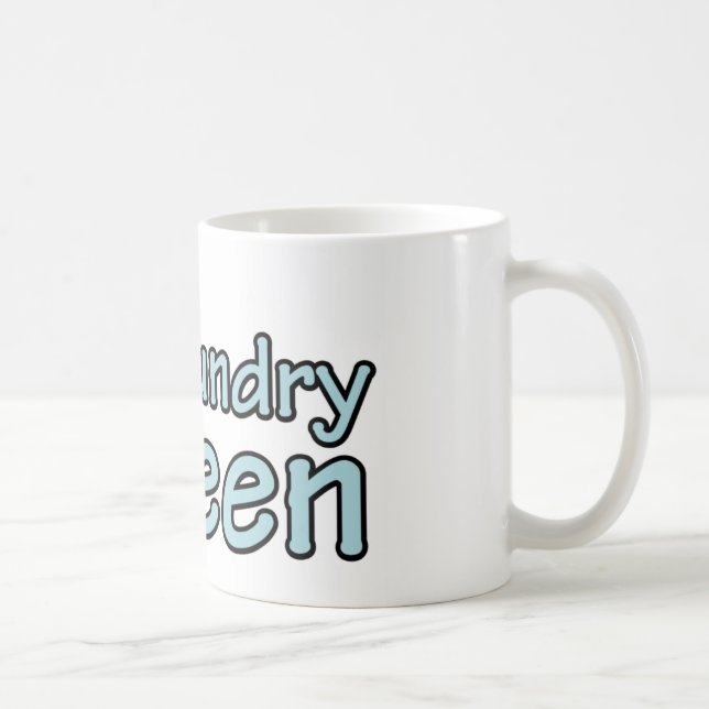 Taza De Café Reina de lavandería con corona (Derecha)