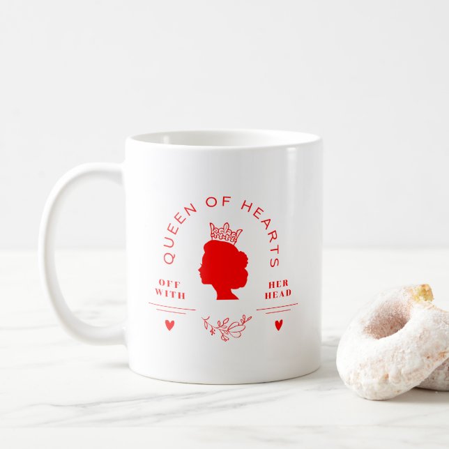 Taza De Café Reina de los corazones (Con donut)