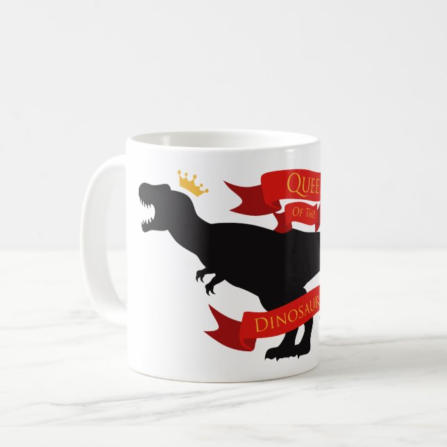 Taza De Café Reina de los dinosaurios (Anverso izquierdo)