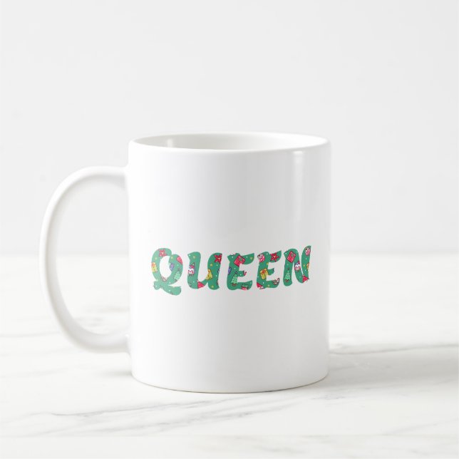 Taza De Café Reina de Navidad (Izquierda)