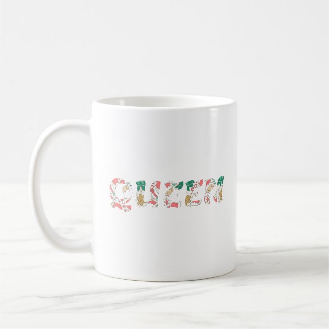 Taza De Café Reina de Navidad (Izquierda)