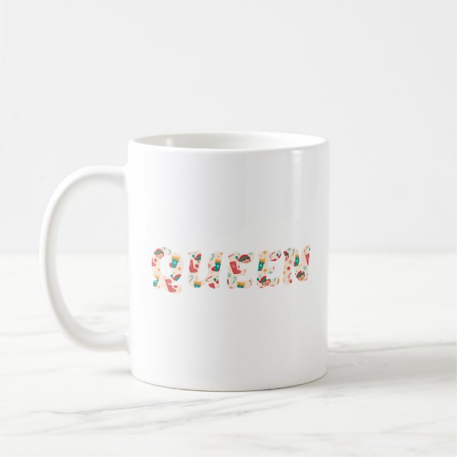 Taza De Café Reina de Navidad (Izquierda)