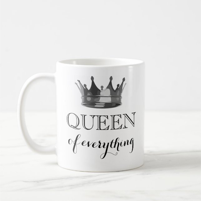 Taza De Café Reina de todo la música personalizada (Izquierda)