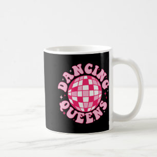 Taza De Café Reina del Baile Damas de Honor Retro Disco de los