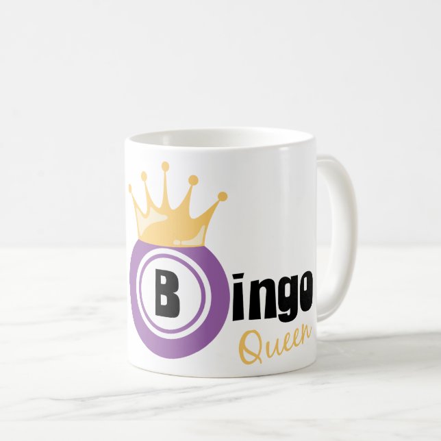 Taza De Café Reina del bingo (Anverso derecho)