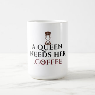 Taza De Café Reina del Café Reina Egipcia Amante del Café Mañan