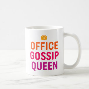 Taza De Café Reina del chisme de la oficina