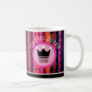 Taza De Café ¡Reina del Crochet! Regalo divertido para los aman
