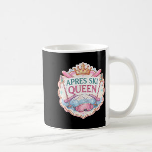 Taza De Café Reina del esquí después del esquí mujer amante del