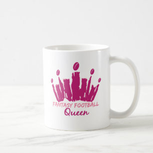 Taza De Café Reina del fútbol de la fantasía