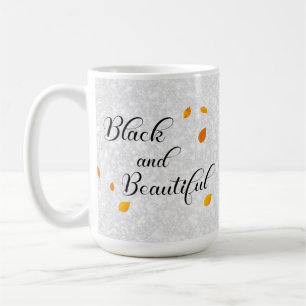Taza De Café Reina del Girasol Negra y Hermosa