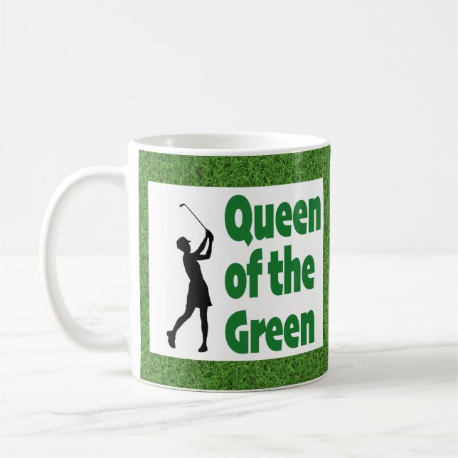 Taza De Café Reina del golf verde (Izquierda)