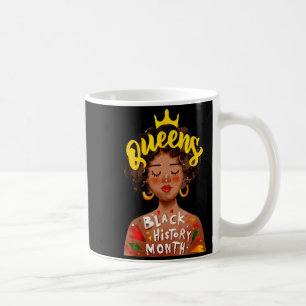 Taza De Café reina del juneteenth magia de chica negra melanina
