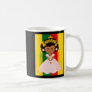 Taza De Café reina del juneteenth magia de chica negra melanina