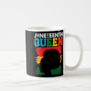 Taza De Café reina del juneteenth negra afro melanina niña