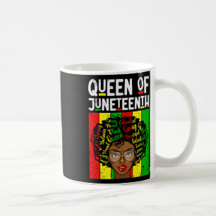 Taza De Café Reina del Mes de la Historia Negra de Juneteenth M