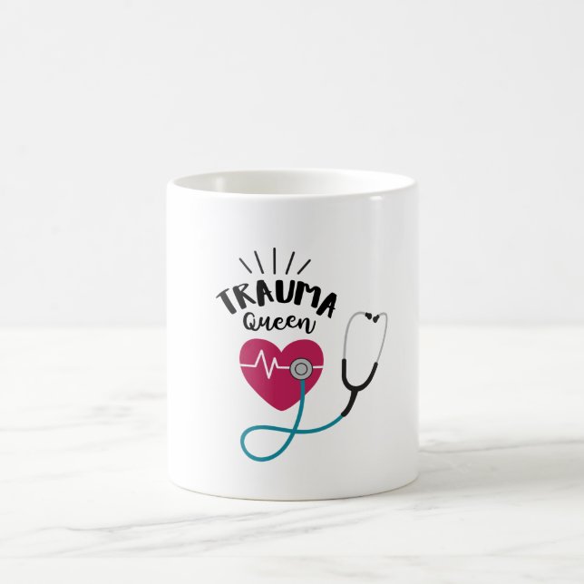 Taza De Café Reina del trauma (Centro)