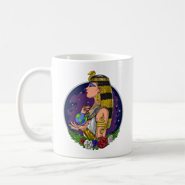 Taza De Café Reina egipcia Cleopatra (Izquierda)