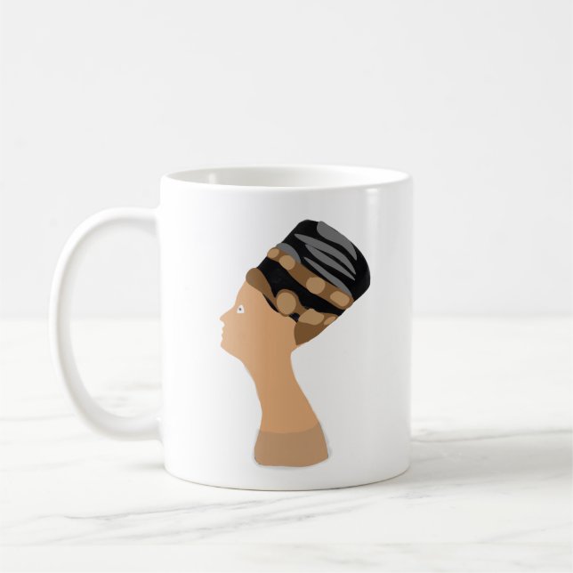 Taza De Café Reina egipcia Nefertiti (Izquierda)