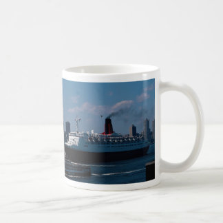 Taza De Café Reina Elizabeth II del RMS", revestimiento marino