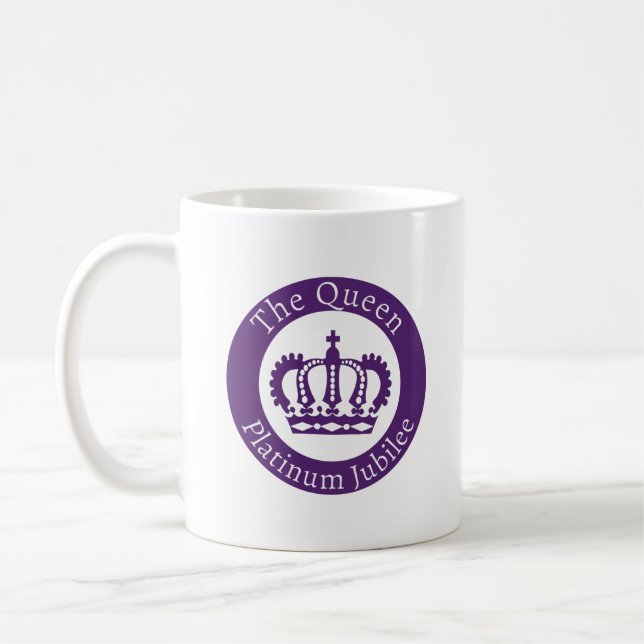 Taza De Café Reina Elizabeth Platinum Jubilee - La Reina (Izquierda)