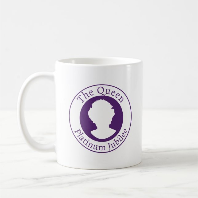 Taza De Café Reina Elizabeth Platinum Jubilee - La Reina (Izquierda)