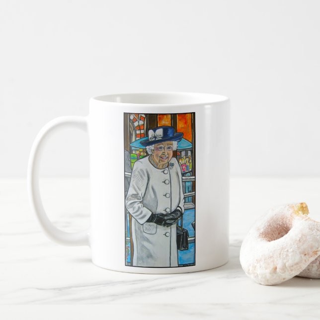 Taza De Café Reina Isabel en la estación de Paddington (Con donut)
