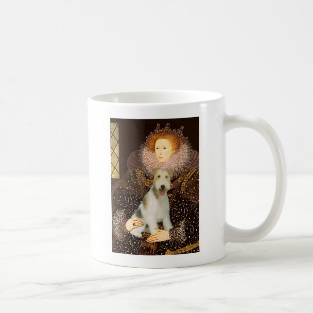 Taza De Café Reina Isabel I - Cable Fox Terrier #1 (Derecha)