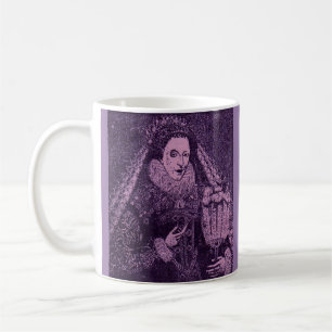 Taza De Café Reina Isabel I en lavanda