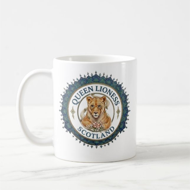 Taza De Café Reina Leona. Escocia (Izquierda)