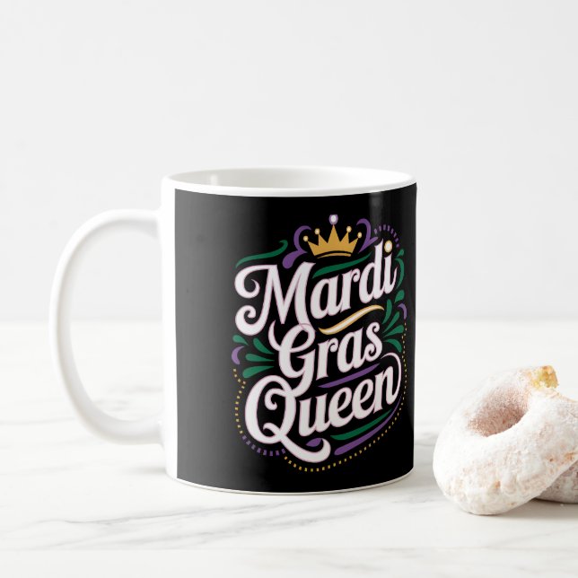 Taza De Café Reina Mardi Gras (Con donut)