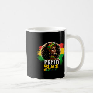 Taza De Café Reina negra Bonito e historia negra educada