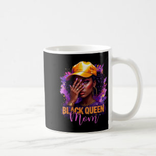 Taza De Café Reina negra mamá feliz día de las madres afro afri