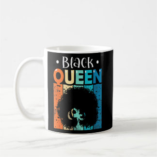 Taza De Café Reina negra Mes de historia negra Orgullo africano