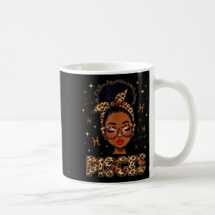 Taza De Café Reina Piscis mujeres negras chica afro zodiaco cum