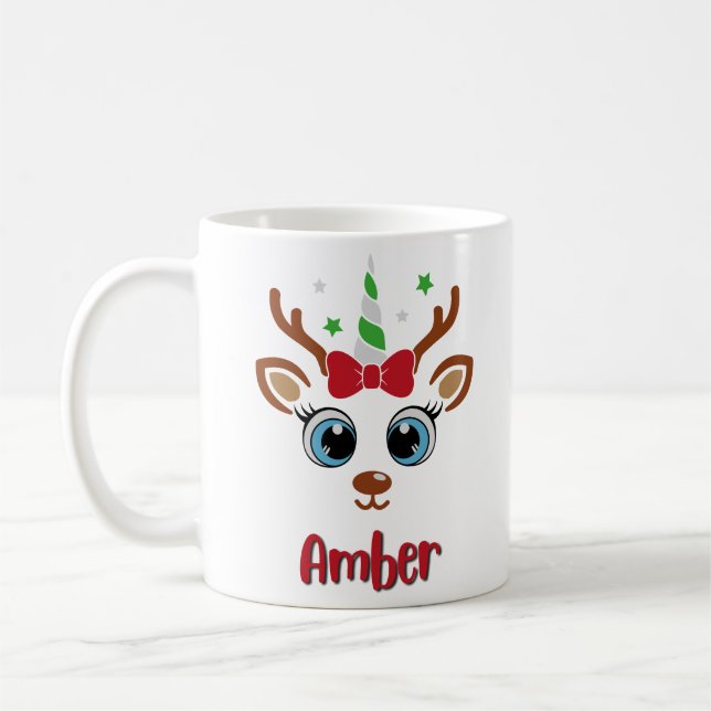 Taza De Café Reindeer Name Mug (Izquierda)