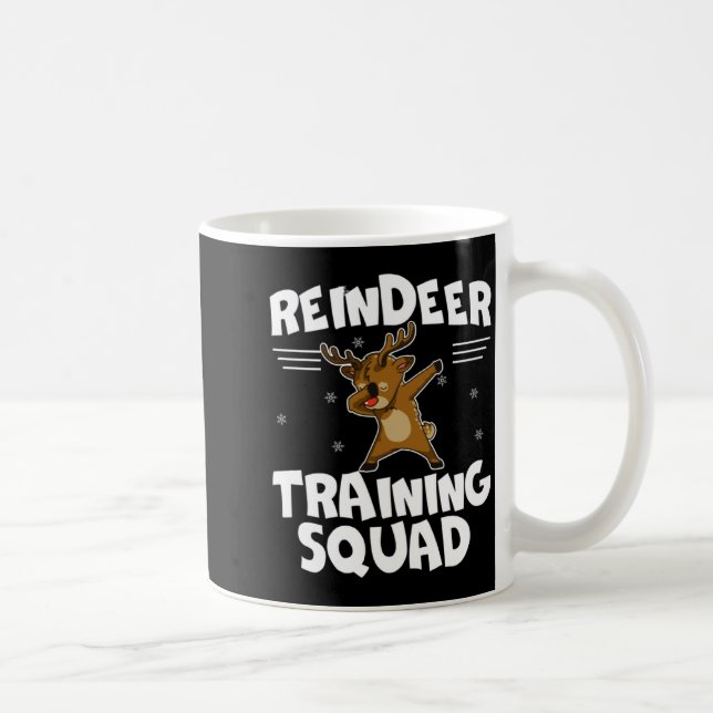 Taza De Café Reindeer Training Squad Deer Team Xmas Running New (Derecha)