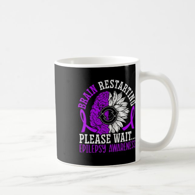 Taza De Café Reinicio del cerebro Por Favor Espere Epilepsia Ep (Derecha)
