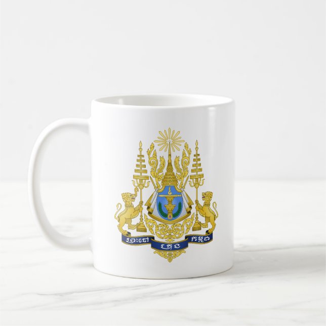 Taza De Café Reino de Camboya Armas Reales (Izquierda)