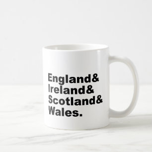 Taza De Café Reino Unido el Inglaterra Irlanda Escocia País