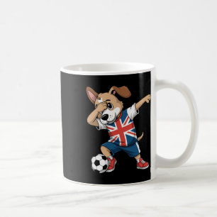 Taza De Café Reino Unido Fútbol Perro Haciendo Dabbing Union Ja