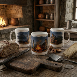 Taza De Café Reinos míticos Vigilia del Caballero
