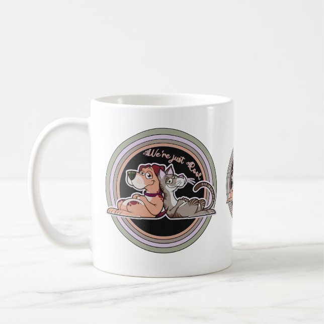 Taza De Café Relación de gato de perro (Izquierda)