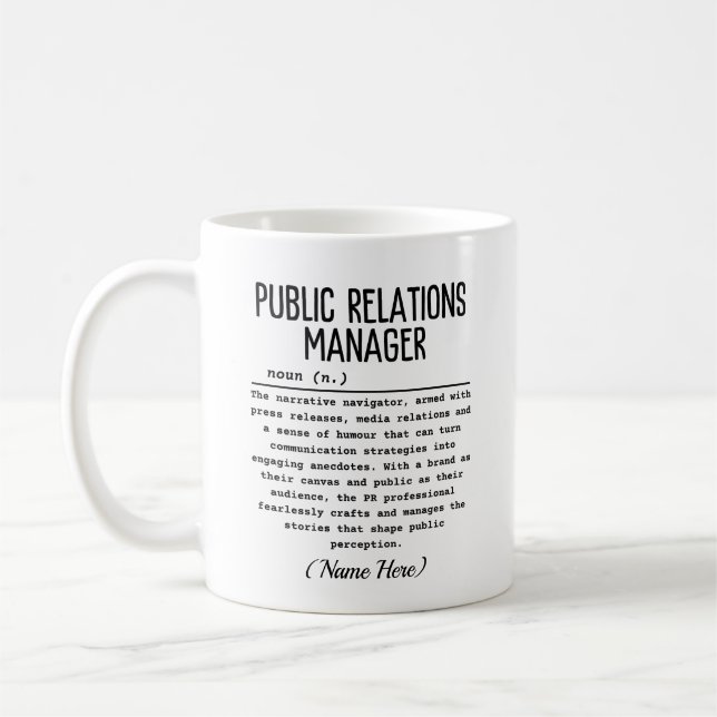 Taza De Café Relaciones públicas (Izquierda)