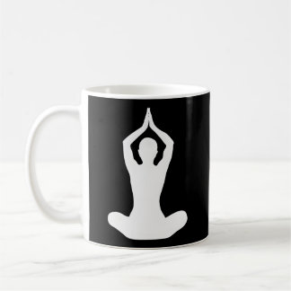 Taza De Café Relajación de la cresta de yoga Pose Lotus Namaste