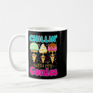 Taza De Café Relajándome Con Mis Conejos Helado Retro Verano