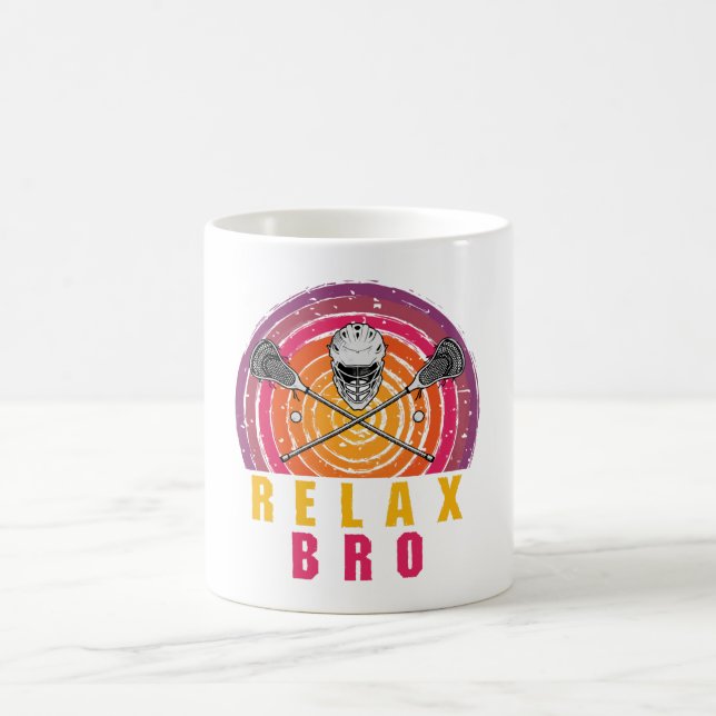 Taza De Café Relájate Hermano Lacrosse (Centro)